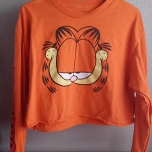 Garfield Long Sleeve Crop top